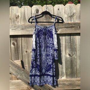 Venus Blue Paisley Dress Size XS